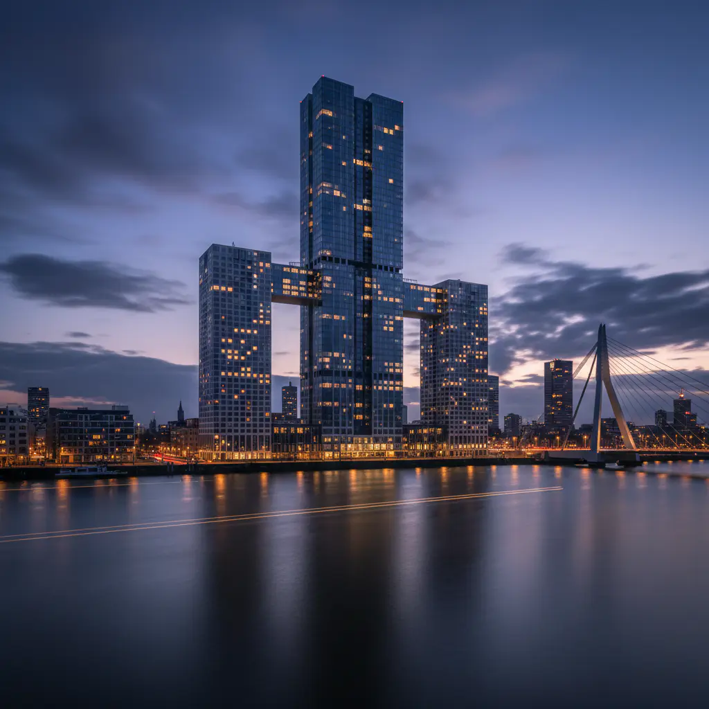 De Zalmhaven wolkenkrabber in Rotterdam